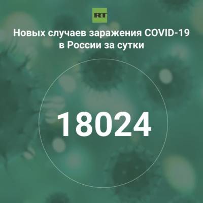 За сутки в России выявили 18 024 случая инфицирования коронавирусом - rf-smi.ru - Россия