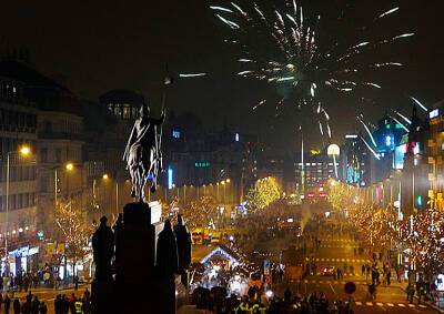 Как встретили Новый год в Праге: видео - vinegret.cz - Прага - Чехия