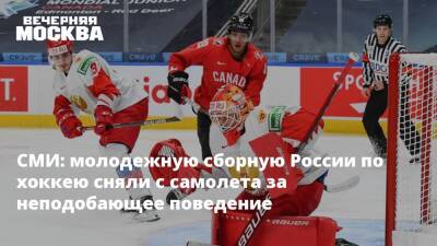 СМИ: молодежную сборную России по хоккею сняли с самолета за неподобающее поведение - vm.ru - Россия - Чехия