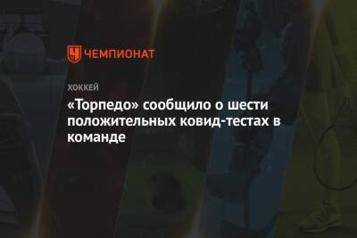 «Торпедо» сообщило о шести положительных ковид-тестах в команде - championat.com - Нижний Новгород