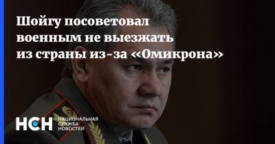 Сергей Шойгу - Шойгу посоветовал военным не выезжать из страны из-за «Омикрона» - nsn.fm - Россия