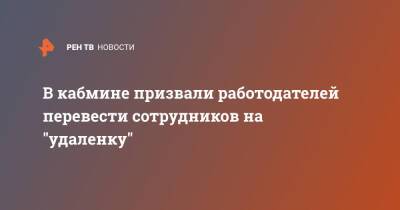 Сергей Собянин - Михаил Мишустин - В кабмине призвали работодателей перевести сотрудников на "удаленку" - ren.tv - Россия - Москва