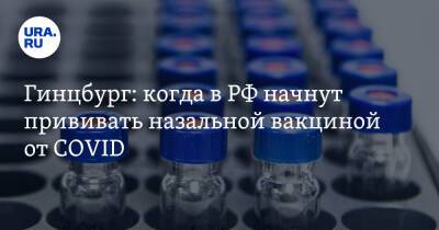 Александр Гинцбург - Гинцбург: когда в РФ начнут прививать назальной вакциной от COVID - ura.news - Россия