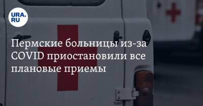 Пермские больницы из-за COVID приостановили все плановые приемы - ura.news - Пермский край