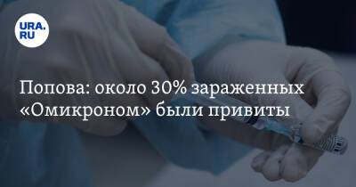 Анна Попова - Попова: около 30% зараженных «Омикроном» были привиты - ura.news