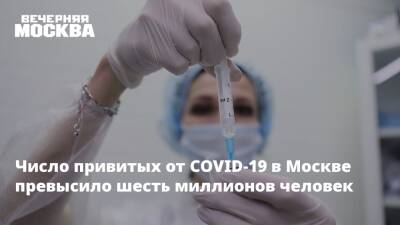 Число привитых от COVID-19 в Москве превысило шесть миллионов человек - vm.ru - Москва