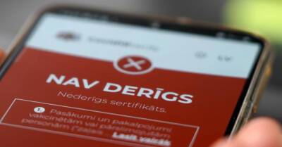 В случае болезни работу сертификатов будут приостанавливать на семь дней - rus.delfi.lv - Латвия