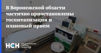 В Воронежской области частично приостановлены госпитализация и плановый прием - nsn.fm - Воронежская обл.