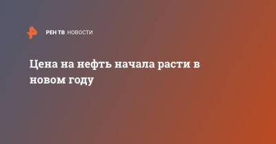 Цена на нефть начала расти в новом году - ren.tv - Лондон - Нью-Йорк