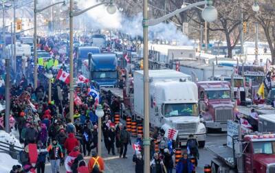 Джастин Трюдо - В Канаде сотни дальнобойщиков протестовали против обязательной вакцинации - korrespondent.net - Украина - Сша - Канада - Оттава