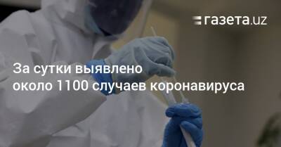 За сутки выявлено около 1100 случаев коронавируса - gazeta.uz - Узбекистан - Ташкент - Пресс-Служба