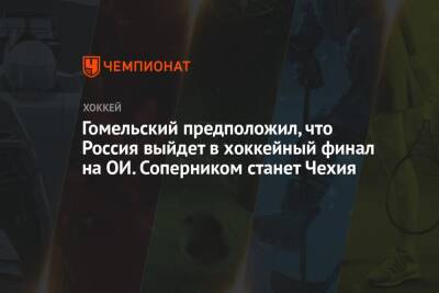 Гомельский предположил, что Россия выйдет в хоккейный финал на ОИ. Соперником станет Чехия - championat.com - Россия - Сша - Канада - Швеция - Чехия - Пекин - Гомель
