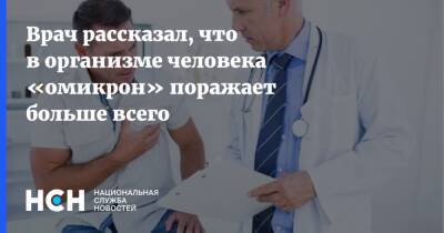 Сергей Токарев - Врач рассказал, что в организме человека «омикрон» поражает больше всего - nsn.fm