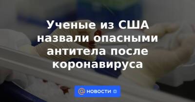 Татьяна Руженцова - Ученые из США назвали опасными антитела после коронавируса - news.mail.ru - Москва - Сша