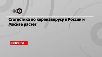 Статистика по коронавирусу в России и Москве растёт - echo.msk.ru - Россия - Москва