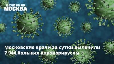 Московские врачи за сутки вылечили 7 944 больных коронавирусом - vm.ru - Россия - Москва