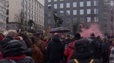 Бельгийские учителя вышли на акцию протеста: устали от реформ и локдаунов - belta.by - Белоруссия - Минск - Евросоюз - Бельгия - Брюссель