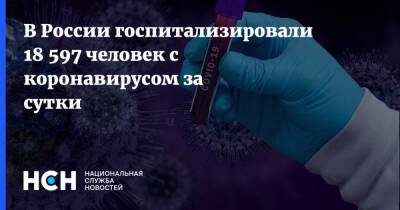 В России госпитализировали 18 597 человек с коронавирусом за сутки - nsn.fm - Россия