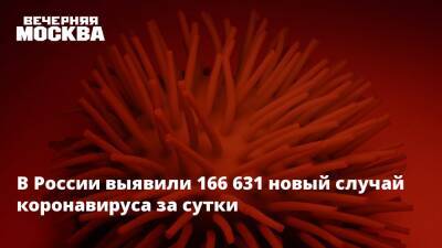 Наталья Кузенкова - В России выявили 166 631 новый случай коронавируса за сутки - vm.ru - Россия - Москва