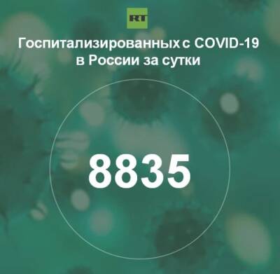 За сутки в России госпитализированы 8835 человек с COVID-19 - rf-smi.ru - Россия