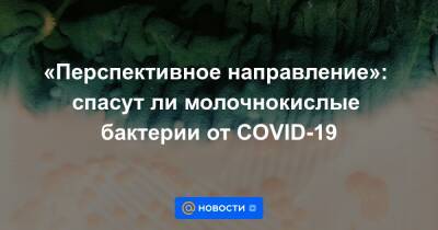 Георгий Викулов - «Перспективное направление»: спасут ли молочнокислые бактерии от COVID-19 - news.mail.ru