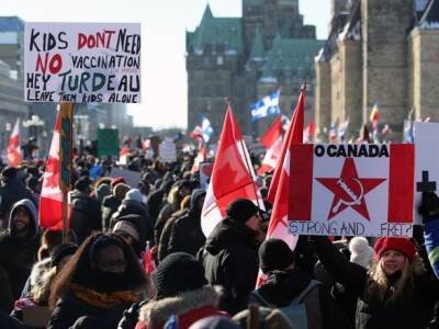 Джастин Трюдо - Хаос в Канаде: протестующие против мандата на прививки заявляют, что будут блокировать Оттаву столько, сколько нужно - unn.com.ua - Украина - Сша - Канада - Киев - Оттава