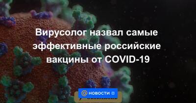 Вирусолог назвал самые эффективные российские вакцины от COVID-19 - news.mail.ru - Россия - Новосибирск - Сша