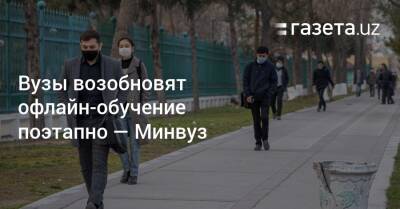 Вузы возобновят офлайн-обучение поэтапно — Минвуз - gazeta.uz - Узбекистан