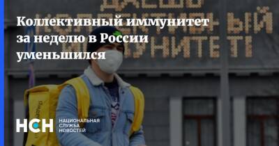 Коллективный иммунитет за неделю в России уменьшился - nsn.fm - Россия