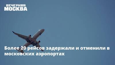 Дмитрий Горин - Более 20 рейсов задержали и отменили в московских аэропортах - vm.ru - Россия - Москва - Таиланд