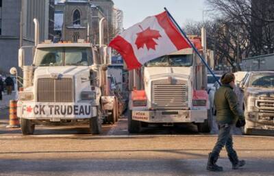 Джастин Трюдо - Протесты против коронавирусных ограничений в Канаде продолжаются 8 дней подряд - eadaily.com - Сша - Канада - Оттава