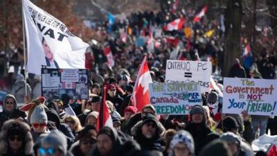 Джастин Трюдо - Протесты против мер COVID-19 распространились на всю Канаду - unn.com.ua - Украина - Сша - Канада - Киев - Оттава