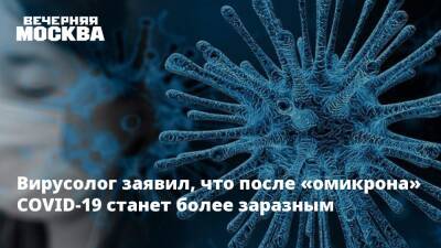 Петр Чумаков - Вирусолог заявил, что после «омикрона» COVID-19 станет более заразным - vm.ru - Россия