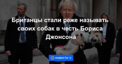 Борис Джонсон - Британцы стали реже называть своих собак в честь Бориса Джонсона - news.mail.ru - Англия