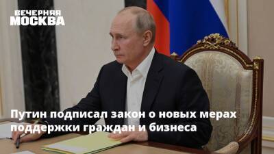 Владимир Путин - Путин подписал закон о новых мерах поддержки граждан и бизнеса - vm.ru - Россия - Москва