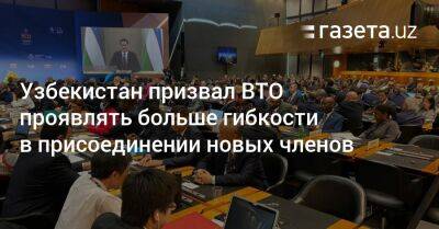 Узбекистан призвал ВТО проявлять больше гибкости в присоединении новых членов - gazeta.uz - Узбекистан