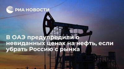 Глава минэнерго ОАЭ: нефть подорожает до невиданного уровня, если убрать Россию с рынка - smartmoney.one - Россия - Украина - Китай - Саудовская Аравия - Евросоюз - Эмираты