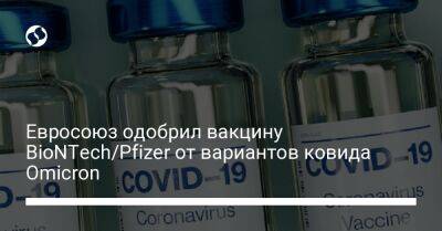 Евросоюз одобрил вакцину BioNTech/Pfizer от вариантов ковида Omicron - liga.net - Украина - Евросоюз - деревня Ляйен - Президент