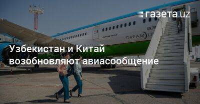 Узбекистан и Китай возобновляют авиасообщение - gazeta.uz - Китай - Узбекистан