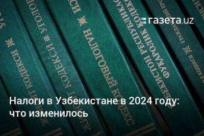 Налоги в Узбекистане в 2024 году: что изменилось - gazeta.uz - Узбекистан