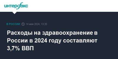 Михаил Мурашко - Расходы на здравоохранение в России в 2024 году составляют 3,7% ВВП - smartmoney.one - Россия - Москва