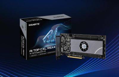 Gigabyte добавляет полтерабайта памяти в PCIe: новая AI Top CXL R5X4 имеет отдельное питание и вентилятор - itc.ua - Украина